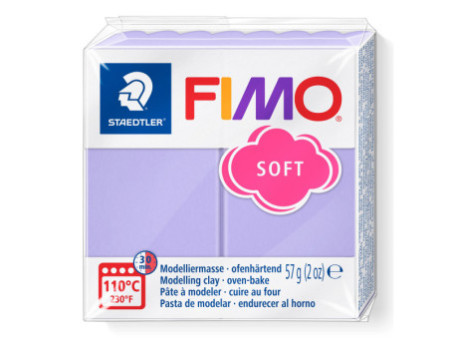 FIMO SOFT Pâte à modeler, à cuire, 57 g, lilas pastel