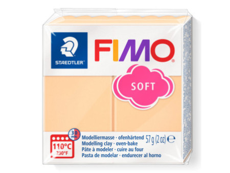 FIMO EFFECT Pâte à modeler, à cuire, 57 g, pêche pastel