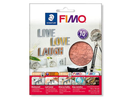 FIMO Métal en feuilles, 10 feuilles, cuivre