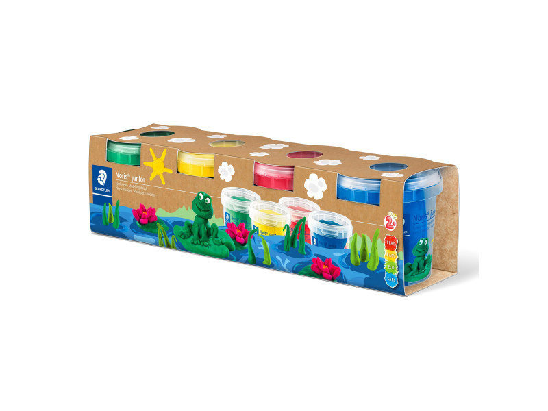 STAEDTLER Set pâte à modeler Noris junior, couleurs simples