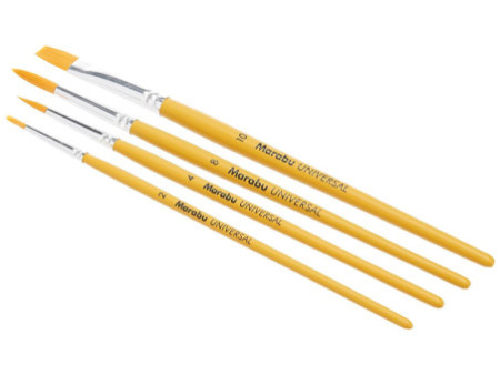 Marabu Kit de pinceaux synthétiques Universal