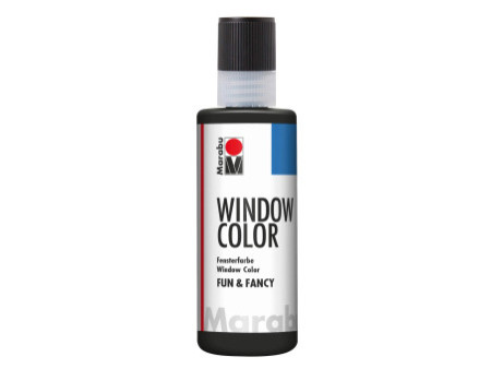 Marabu Window Color 'fun & fancy', 80 ml, noir,