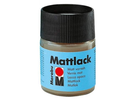 Marabu Vernis mat, mat, 50 ml, dans une boîte en verre
