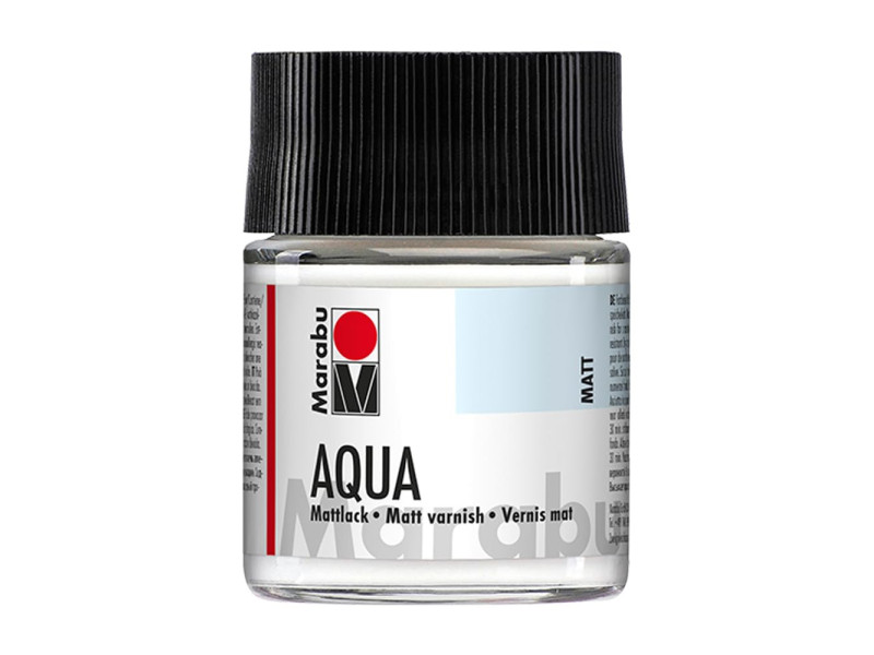 Marabu Vernis mat Aqua, mat, 50 ml, en flacon de verre