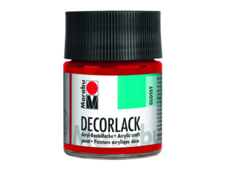Marabu Vernis acrylique 'Decorlack', rouge cérise, 50 ml,