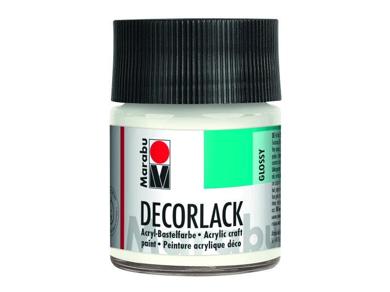 Marabu Vernis acrylique 'Decorlack', blanc, 50 ml,