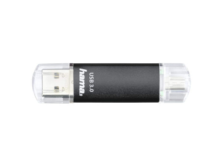 hama Clé USB 3.0 'Laeta Twin', 256 GB, noir