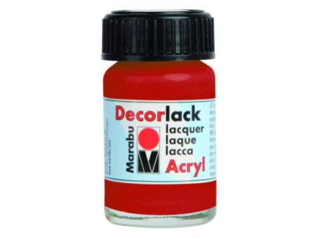 Marabu Vernis acrylique 'Decorlack', rouge cerise, 15 ml,