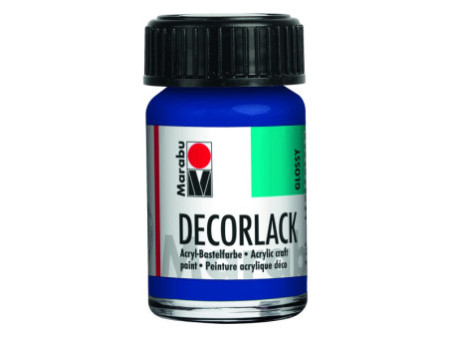 Marabu Vernis acrylique 'Decorlack', bleu moyen, 15 ml,