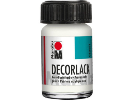 Marabu Vernis acrylique 'Decorlack', blanc, 15 ml,