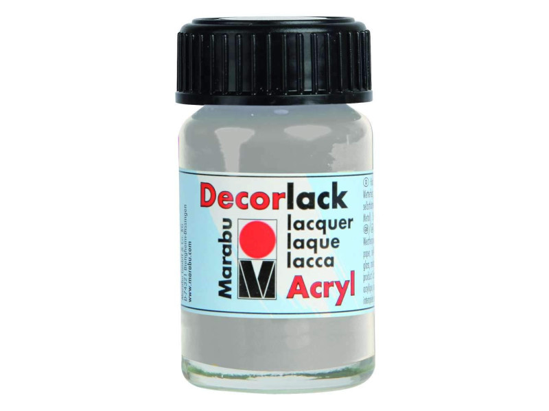 Marabu Vernis acrylique 'Decorlack',argent métallique,15ml