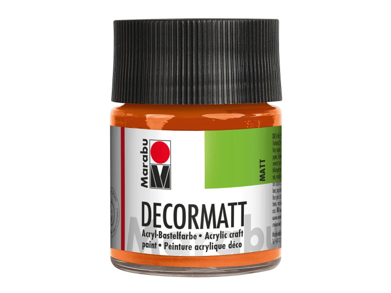 Marabu Peinture acrylique 'Decormatt', orange, 50 ml,