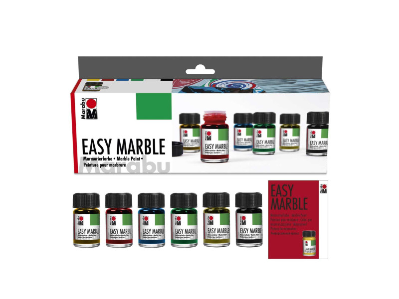 Marabu Peinture à marbrer 'Easy Marble', kit de démarrage