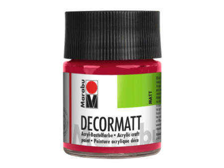 Marabu Peinture acrylique 'Decormatt', rouge carmin, 50 ml,