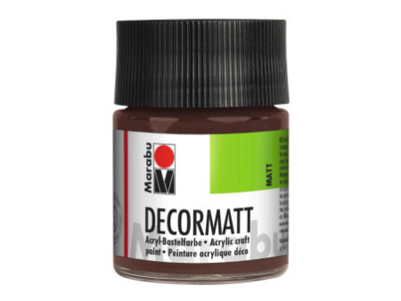 Marabu Peinture acrylique 'Decormatt', marron moyen, 50 ml