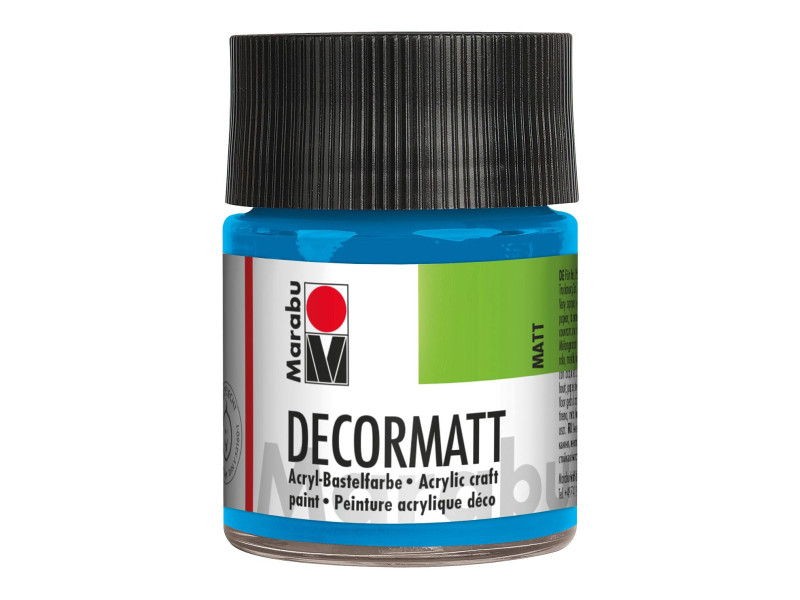 Marabu Peinture acrylique 'Decormatt', bleu azur, 50 ml