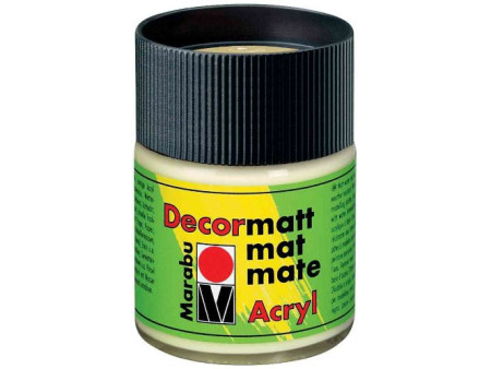 Marabu Peinture acrylique 'Decormatt', or métallique, 50 ml,