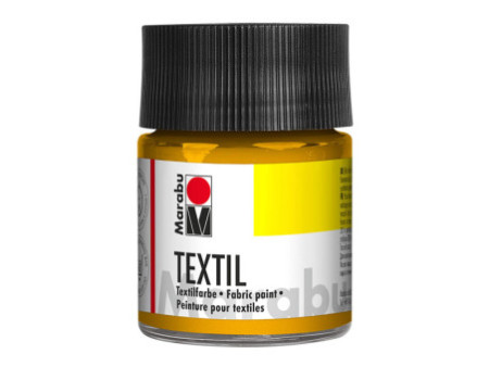 Marabu Peinture pour tissu 'Textil', 50 ml, jaune moyen
