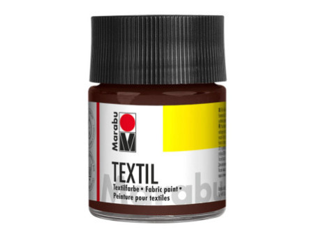 Marabu Peinture pour tissu 'Textil', 50 ml, brun foncé
