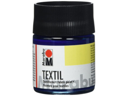 Marabu Peinture pour tissu 'Textil', 50 ml, bleu foncé