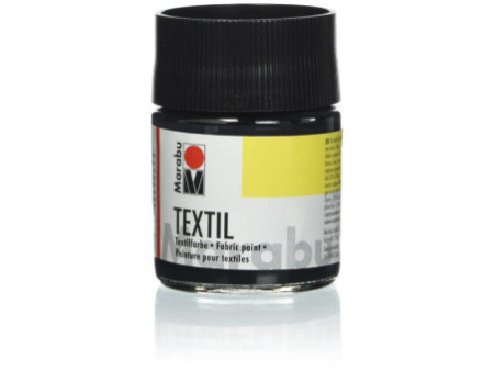 Marabu Peinture pour tissu 'Textil', 50 ml, noir