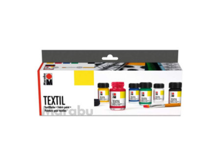Marabu Peinture pour tissu 'Textil', kit de démarrage,