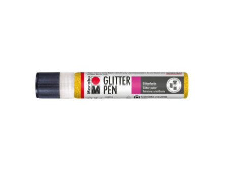 Marabu Peinture à effet Glitter-Liner, jaune scintillant