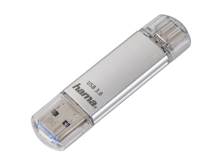 hama Clé USB 3.0/3.1 'C-Laeta', 16 GB, argent