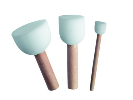Marabu Pinceau pour pochoir, kit de 3