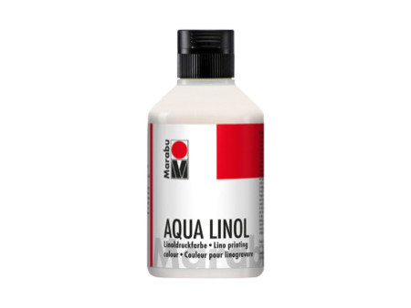 Marabu Couleur pour linogravure Aqua, 250 ml, blanc