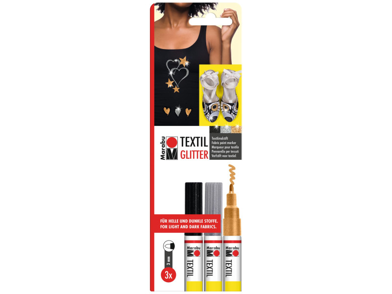Marabu Marqueur pour textile 'Textil Painter Glitter',