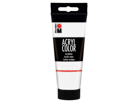 Marabu Peinture acrylique 'AcrylColor', blanc, 100 ml