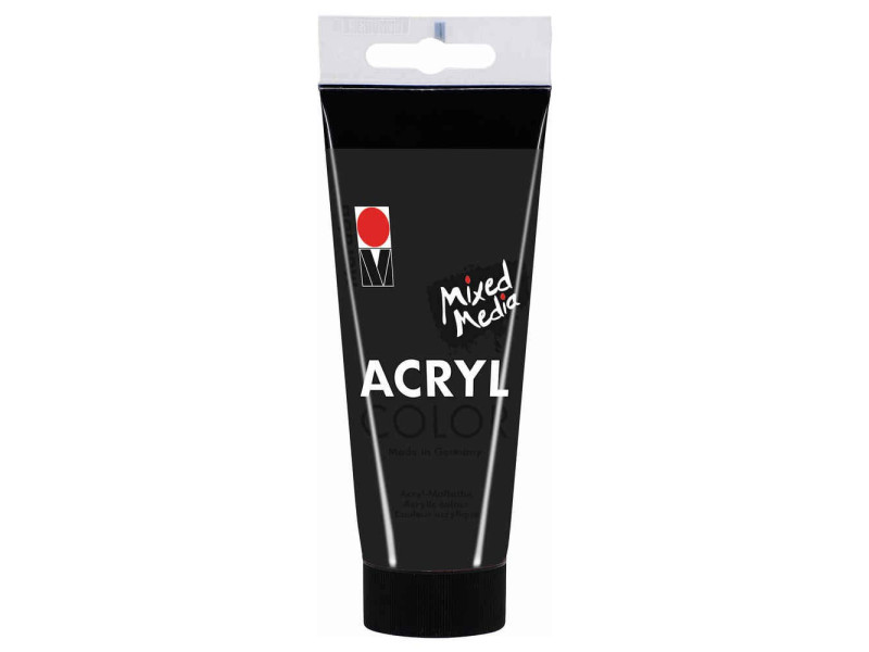 Marabu Peinture acrylique 'AcrylColor', noir, 100 ml