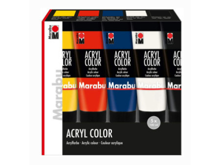 Marabu Peinture acrylique 'AcrylColor', kit de démarrage