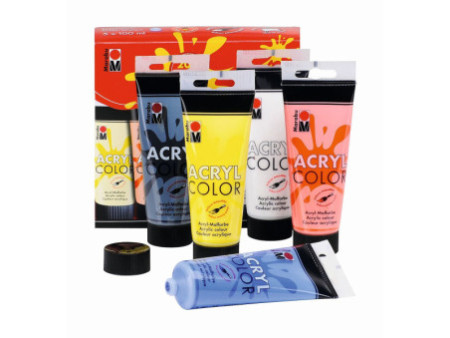 Marabu Peinture acrylique 'AcrylColor', kit de démarrage