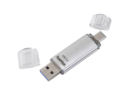 hama Clé USB 3.0/3.1 'C-Laeta', 16 GB, argent