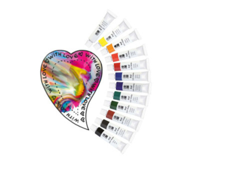 Marabu Peinture acrylique,12 ml, kit de 12