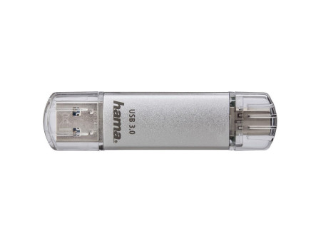 hama Clé USB 3.0/3.1 'C-Laeta', 16 GB, argent