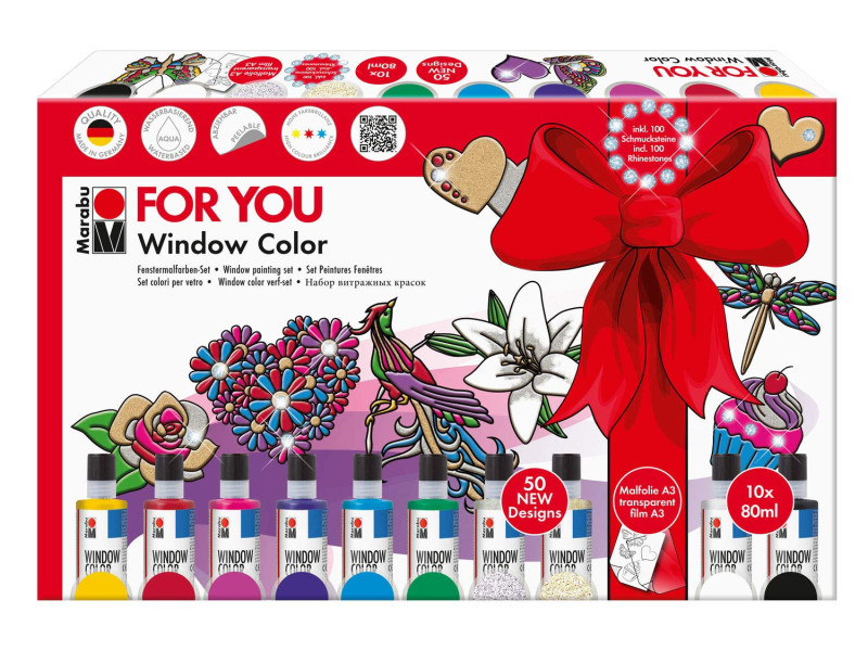 Marabu Window Color 'fun & fancy', Kit FOR YOU
