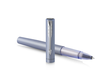 PARKER Stylo roller VECTOR XL, bleu argent métallisé C.T.