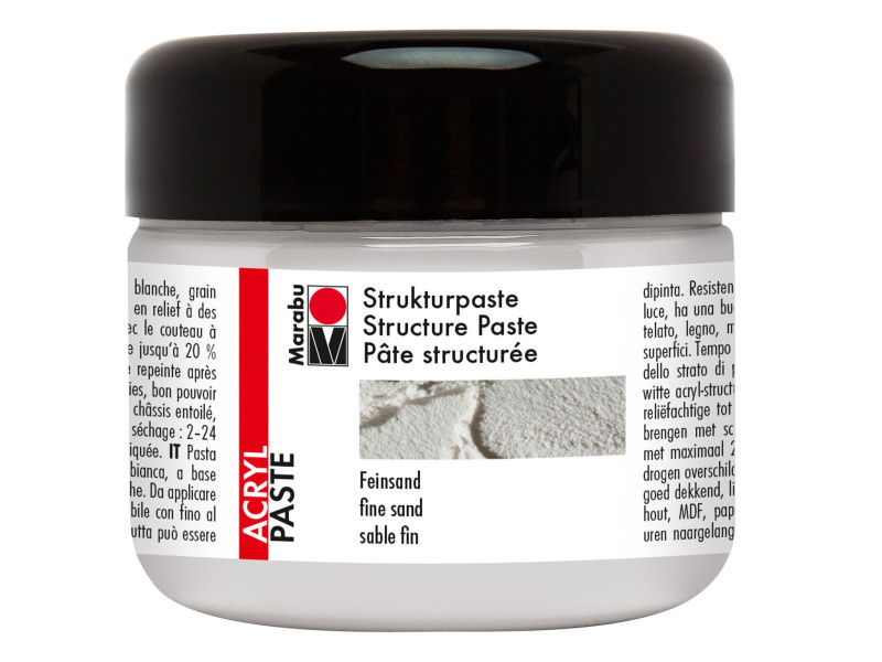 Marabu Pate structurée acrylique, 225 ml, sable fin,