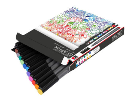 Marabu Feutre fin COLOUR GRAPHIX, 'DOODLE SUPREME', par 12