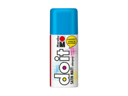 Marabu Peinture aérosol do it SATIN MATT, bleu azur