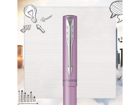 PARKER Stylo roller VECTOR XL, lilas mat métallisé C.T.