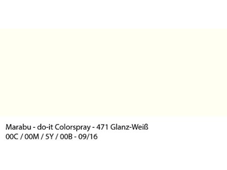 Marabu Peinture aérosol it GLOSS, blanc brillant