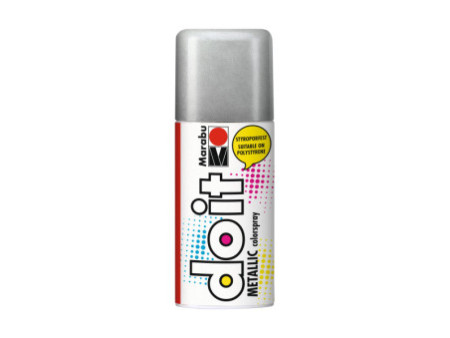 Marabu Peinture aérosol do it METALLIC, argent métallique