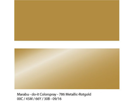 Marabu Peinture aérosol do it METALLIC, or rouge métallique