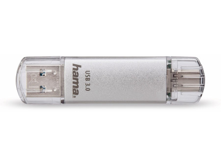 hama Clé USB 3.0/3.1 'C-Laeta', 32 GB, argent