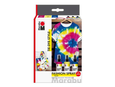 Marabu peinture textile à vaporiser 'Fashion-Spray', Set TIE