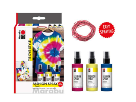 Marabu peinture textile à vaporiser 'Fashion-Spray', Set TIE